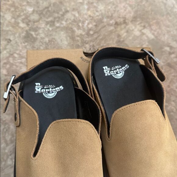 Dr. Martens Zebzag Mules Suede Leather in Savannah Tan Size Men’s 11 main image 4